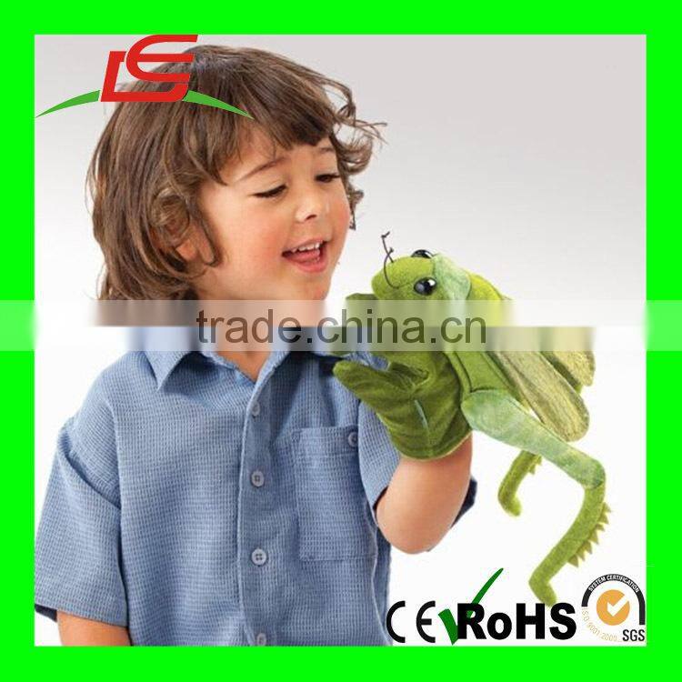 Plush Grasshopper Glove Hand Puppet Toy for kids gift