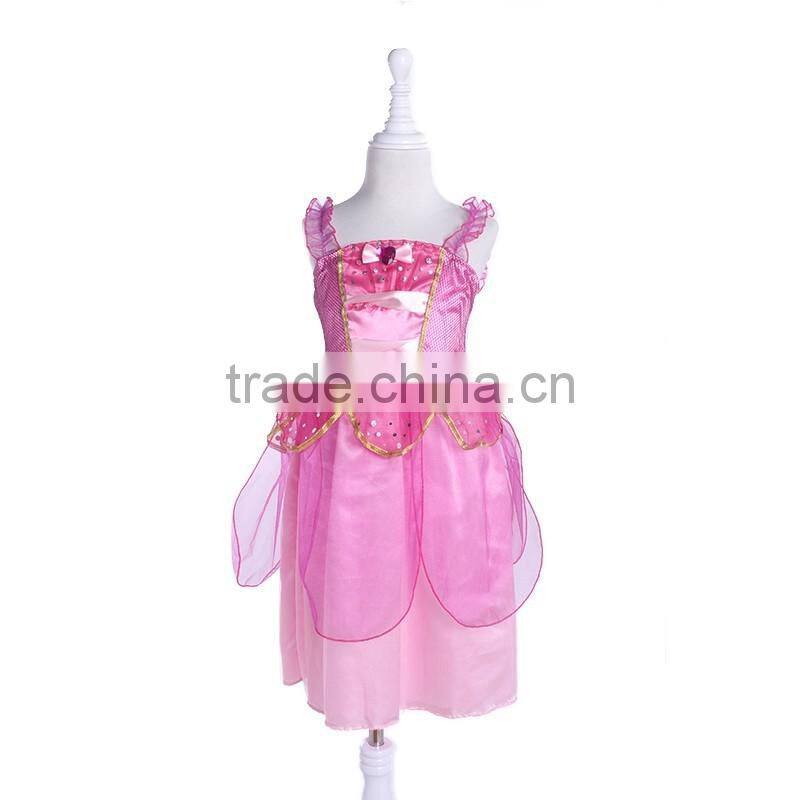 Hot sales frozen princess dress elsa princess dress frozen princess anna costume