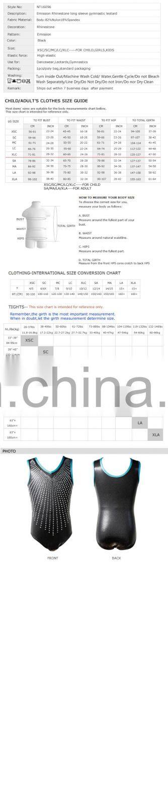 NT16096 Sparkling rhinestones sleeveless leotards for girls. Gymnastic leotards. costume leotards for girls