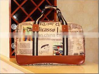 2015 Hot Sale Large Capacity Waterproof Fashion geometrical pattern Women Travel Bag
