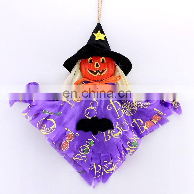 wholesale halloween decorations door hanging cheap witch wreath home door hanger for sale MFJ-0039
