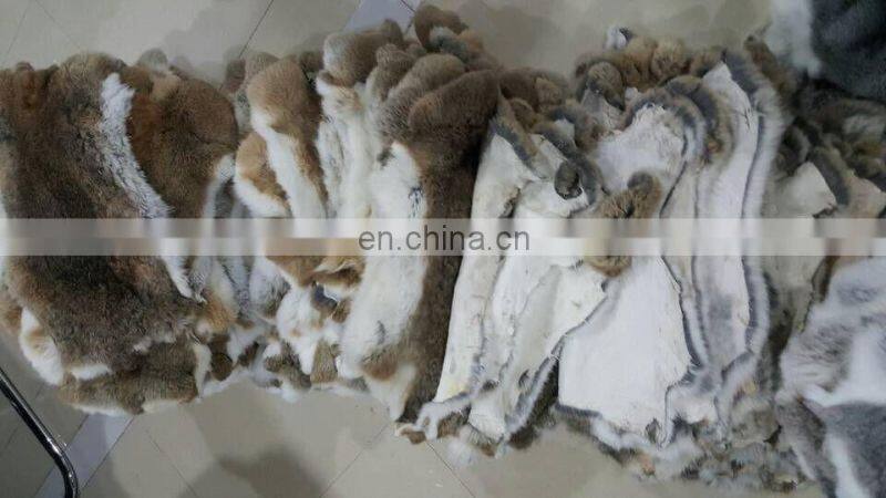 Factory Wholesale Natural tanned Rabbit Skins and all colors rabbit skins