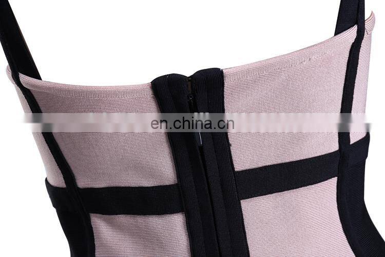 2014 sexy fitting bandage dress spaghetti strap celebrity kim kardashian dress