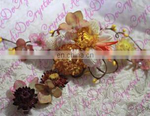 Aidocrystal wedding diamond headpiece,artificial bridal hair flower accessories for party