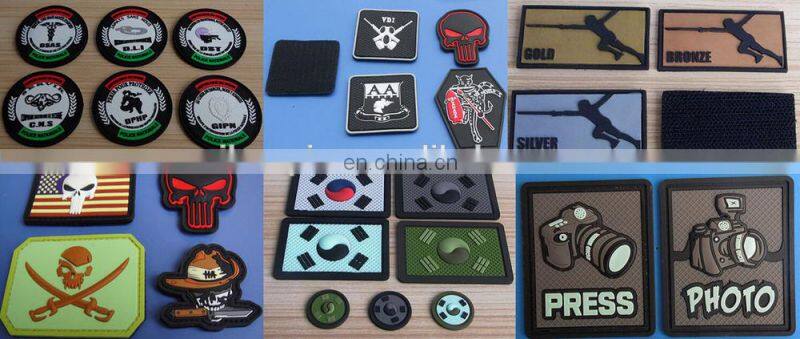 custom flag design rubber patches