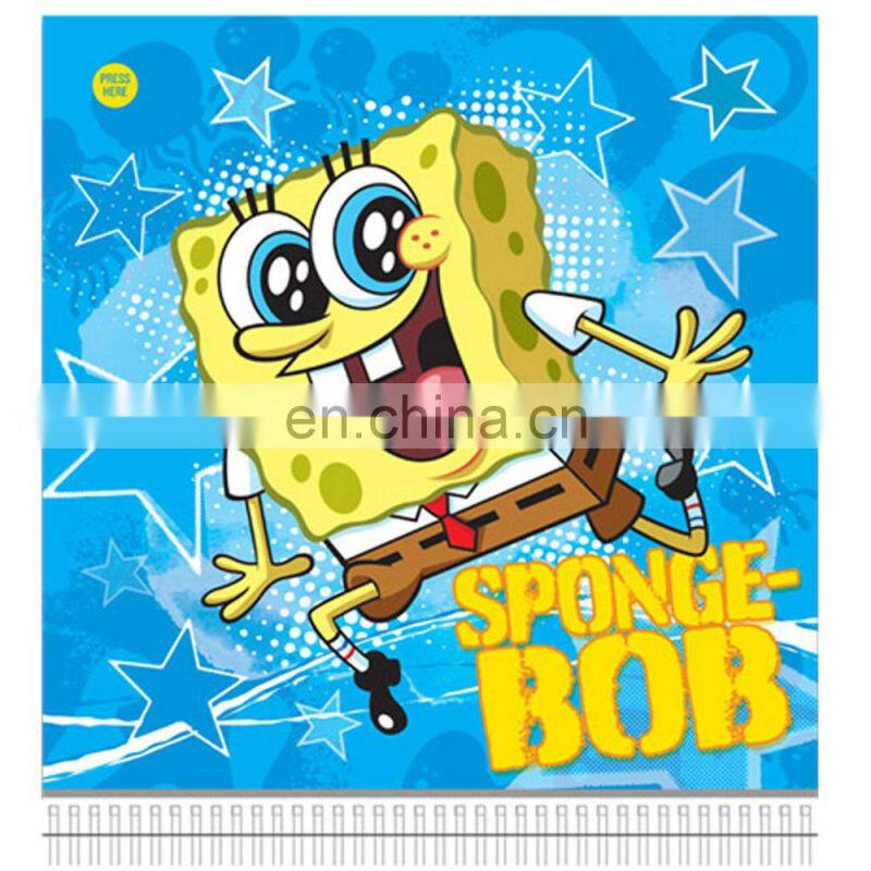 Press button fiber Optic Light up Desktop Calendar