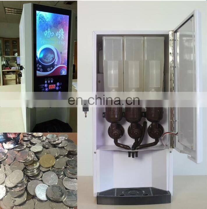 Hot selling 3 drinks automatic coffee vending machine price