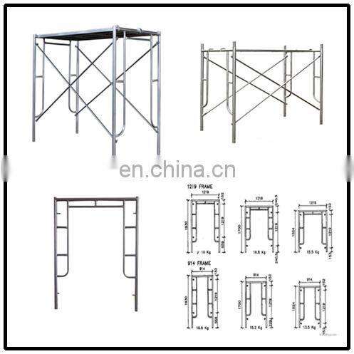 ASP-09-010 Galvanized Steel Scaffold Movable Steel galvanized Steel H Frame Scaffolding