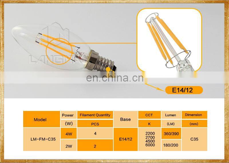 professional China lighting manufacturer wholesale vintage decorative lamp filament light led bulb