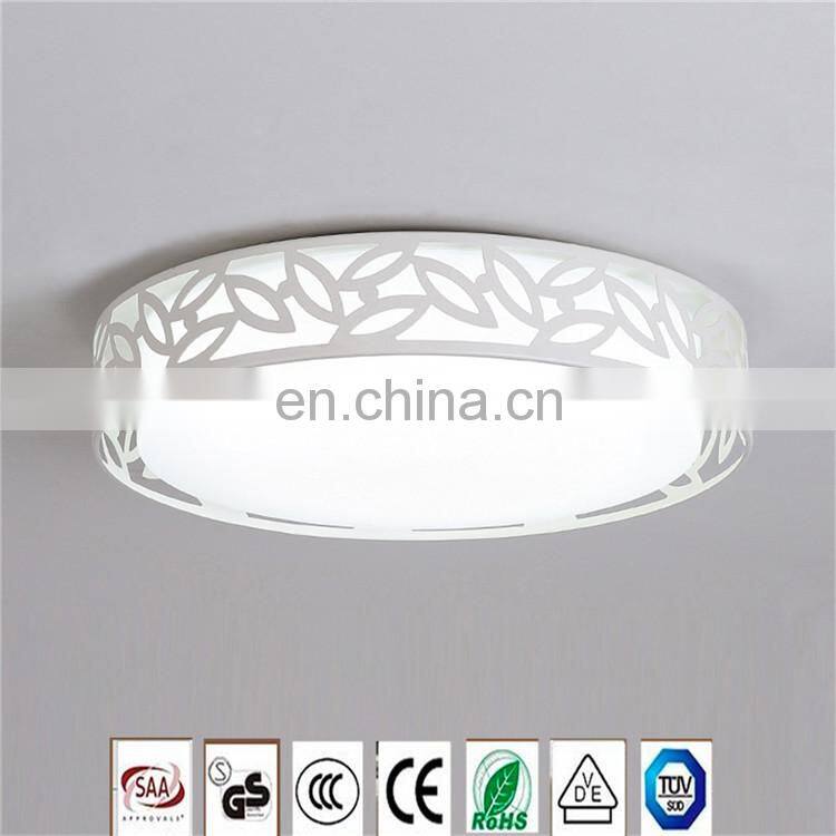 Round leaf modern simple LED ceiling light creative restaurant master bedroom light warm and romantic room light