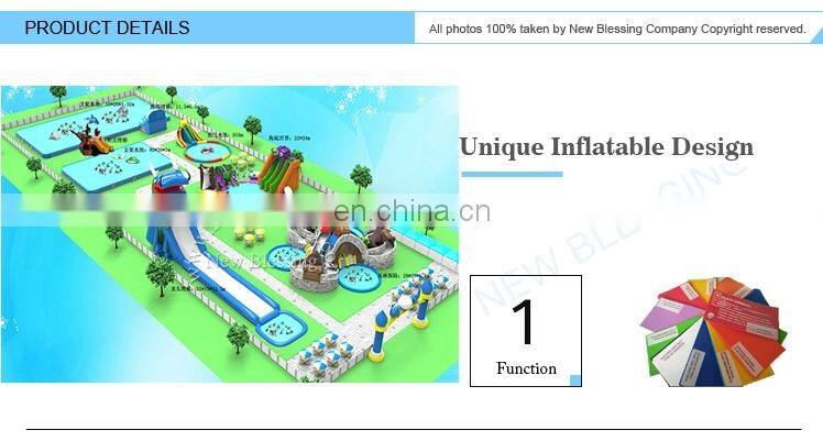 Outdoor Inflatable Amusement Park Project, Inflatable Land Water Park / Kids & Adults Inflatable Water Sports