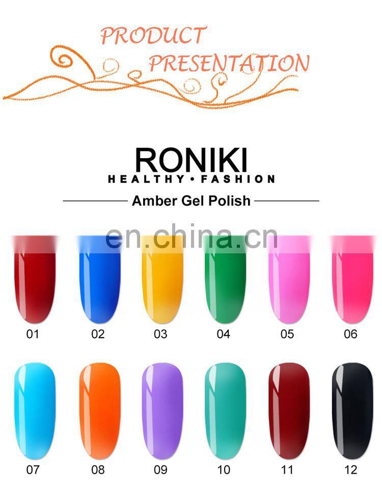 Private Label Nail Art Supplies 15 Ml Nail Polish Gel RONIKI Gel Nail Polish UV Gel