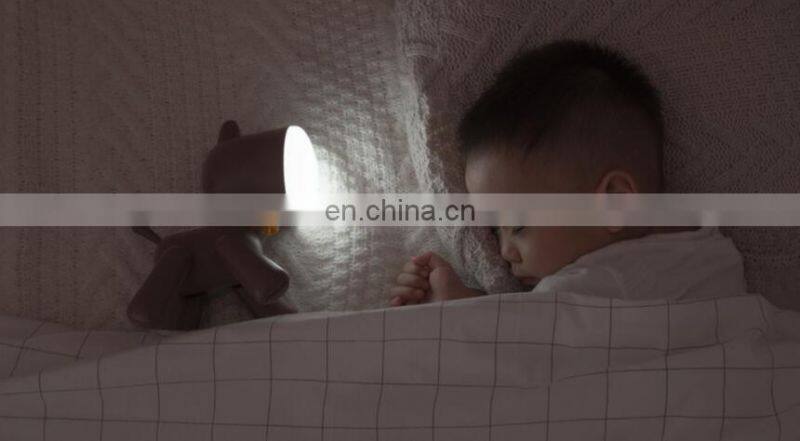Gift USB Rechargeable Moveable Body Switch Control Cute Image 2 Modes Brightness Children Puppy night Light