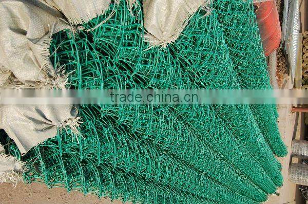 diamond galvanized fence netting( chainlink fence)
