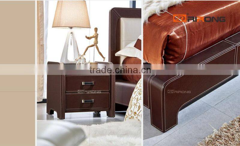 Genuine leather mirror dresser furniture