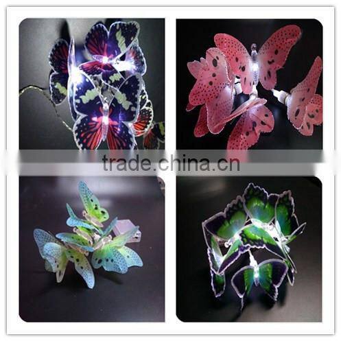 led fiber dragonfly battery powered christmas lights for christmas ornament, funny animal decoration