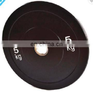 Rubber barbell counterweight deadlift stainless steel middle ring black training British standard pound weightlifting plate