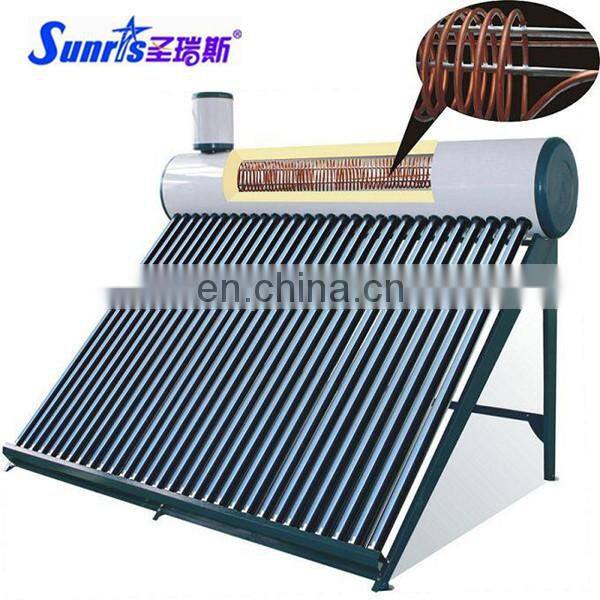 Ce Certificate New Design Solar Water Heater Preheat Copper Coil Vacuum Tube Type Solar Water Heaters