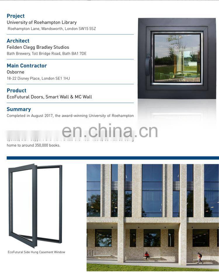 Superhouse Energy efficiency NFRC aluminium windows and doors