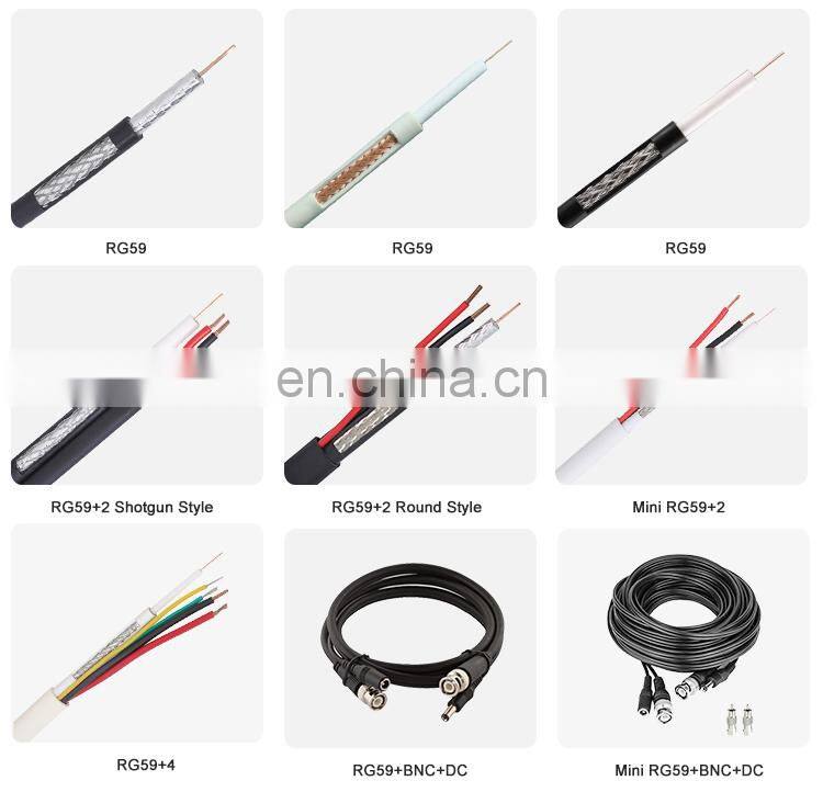 Coaxial RG59 + 4 Core Power Cable 75ohm 4 In 1 CCTV Camera Cable
