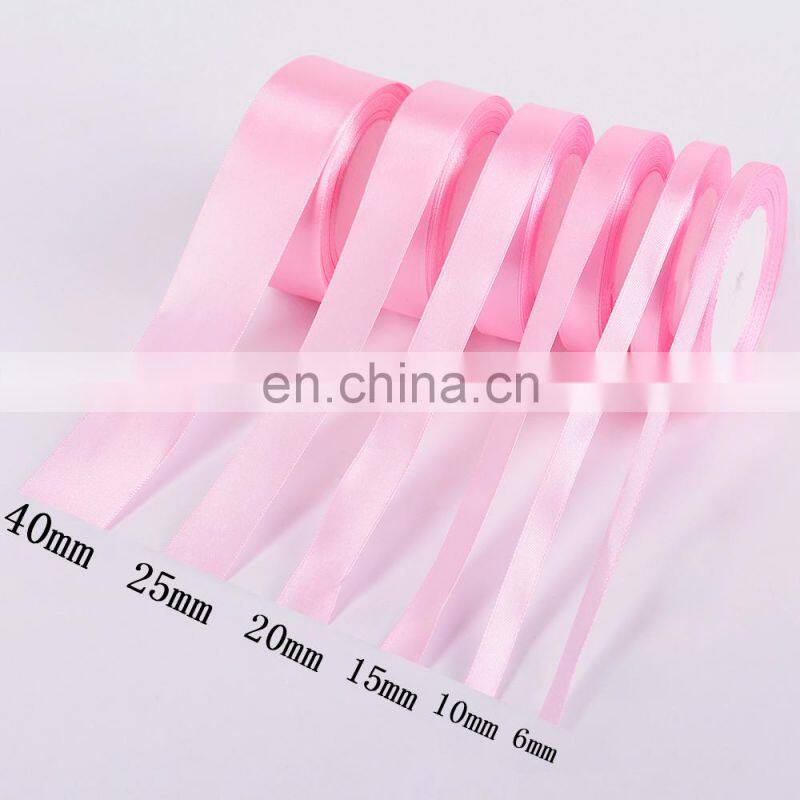 1cm 25Yards/Roll Grosgrain Satin Ribbons for Wedding Christmas Party Decorations DIY Bow Craft Ribbons