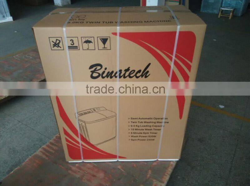 9kg semi automatic washing machine manual portable washing machine twin-tub washing machine