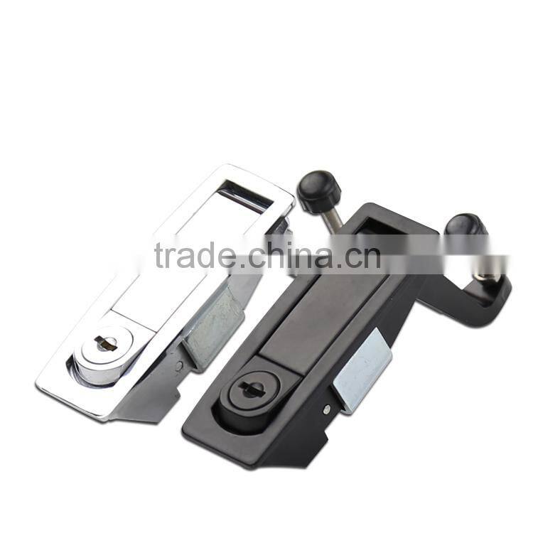 Swing Handle Chrome Plated Metal Plane Lock for electric cabinet