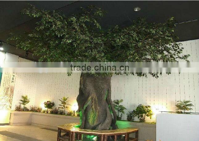 artificial outdoor or indoor green bamboo