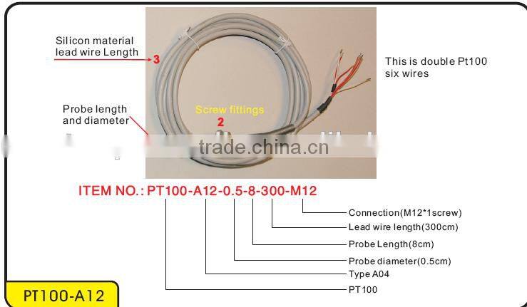 MaxWell high accuracy assembly PT100 sensor temperature sensor