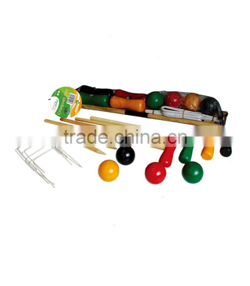Wooden croquet game croquet set for gaiden game