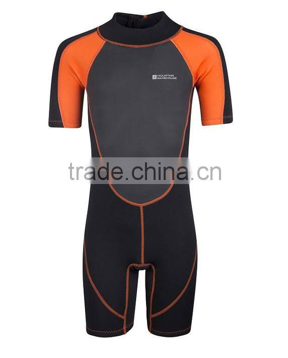 yellow plain diving wetsuit