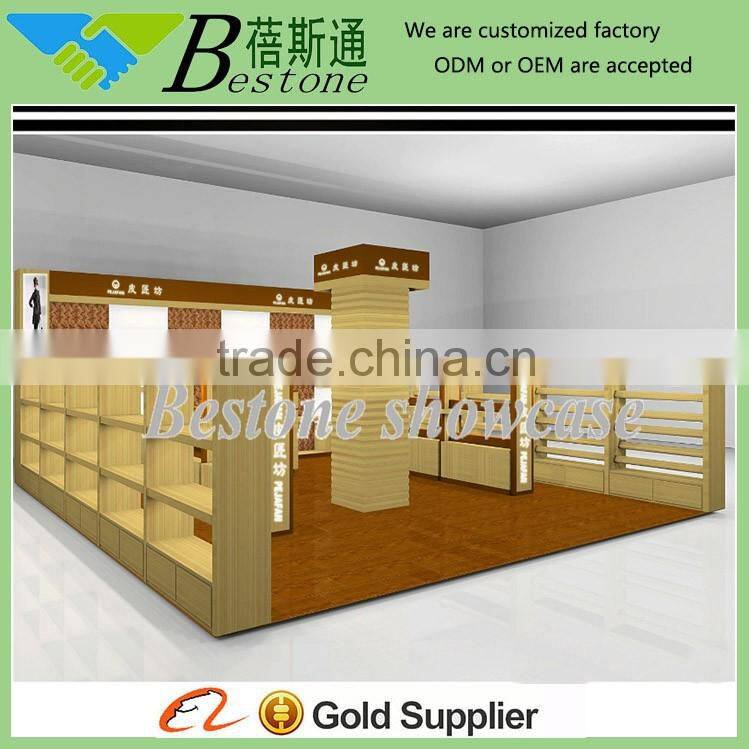 colorful wooden kids shoe rack cabinet for retail store display