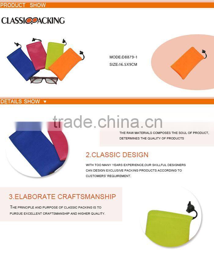 Wholesale customized good quality fancy glasses pouches