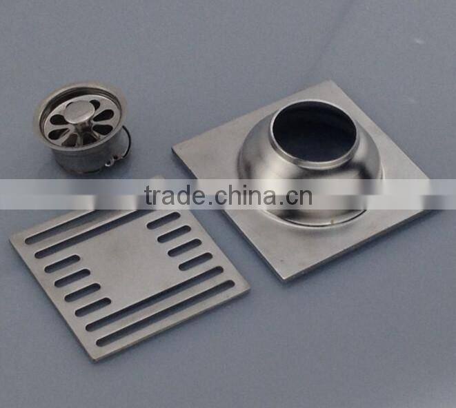 NEW TYPE Stainless Steel Floor Drain.single use , satin finished, brushed