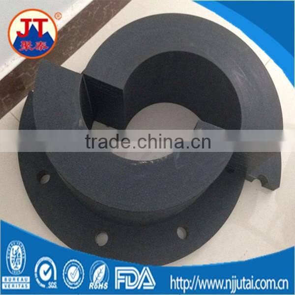 Oil black OEM CNC machining nylon bushing