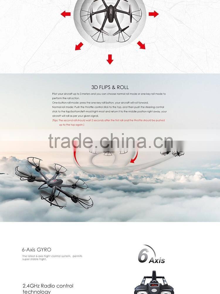 Minitudou helicopter 2.4G Quadcopter New Barometer Height MJX X601H Professional Drone With HD Camera