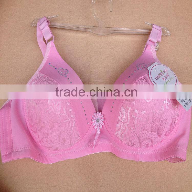 0.98USD Bra Without Rim 36-42B For High Quality Big Size Push Up Cotton Newest Bras/Bra Models (gdwx271)