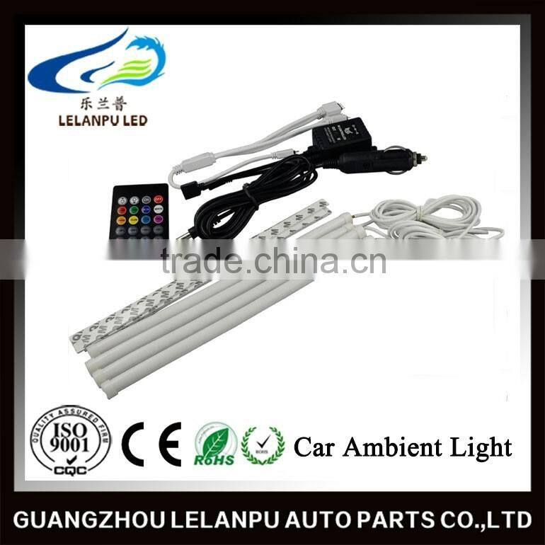 2016 fashion auto waterproof RGB 30mm LED daytime running light car stripe led Sound Activated atmosphere light