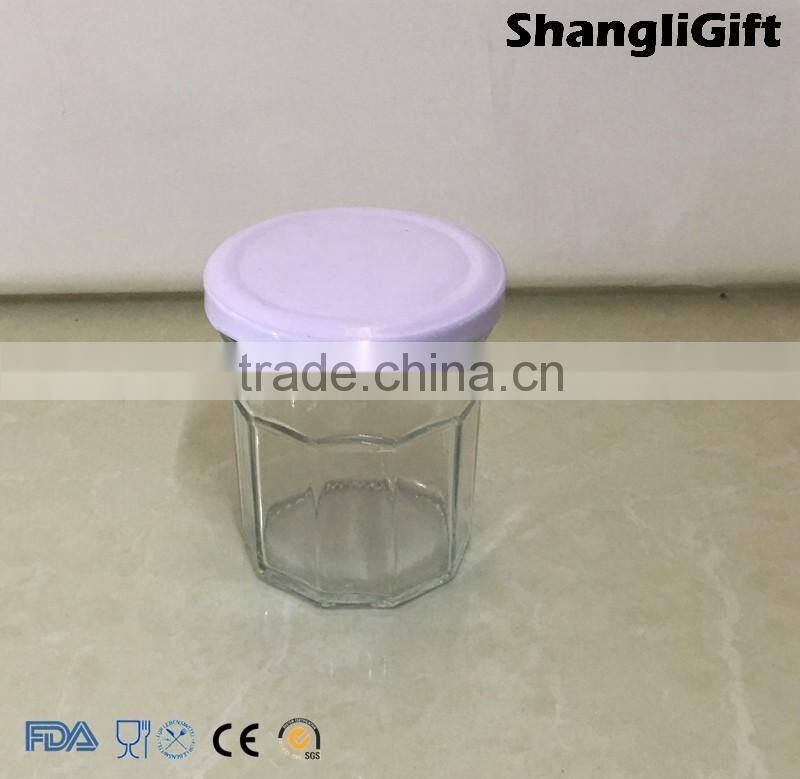 190ml Ribbed Caviar Jar LFGB Certification With Twist Cap