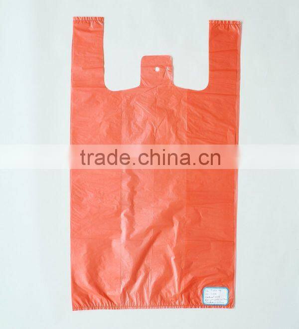 Transparent HDPE Printed T-shirt Bag