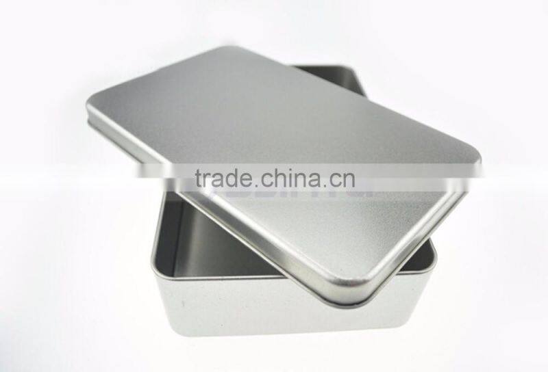 2 Color Promotional Package Box Tin Gift Box OEM Customizing Square Tin Box