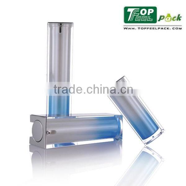 Luxurious acrylic square airless bottle for lotion/serum 15ml/30ml/50ml