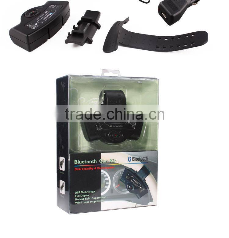 Bluetooth Car Kit With Steering Remote Control with Caller ID Display, Aux Bluetooth Car Kit,Car Bluetooth Handsfree Kit