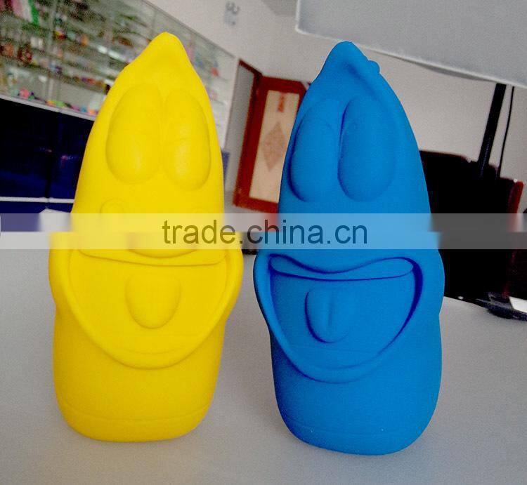 2015 Hot selling cartoon Silicone zipper pencil case cool pen case