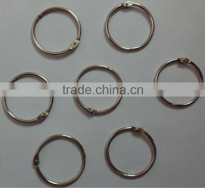 Metal book split ring