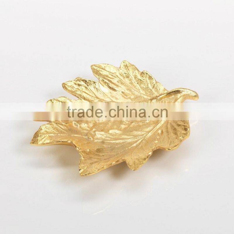 Aluminum Leaf Gold Tray