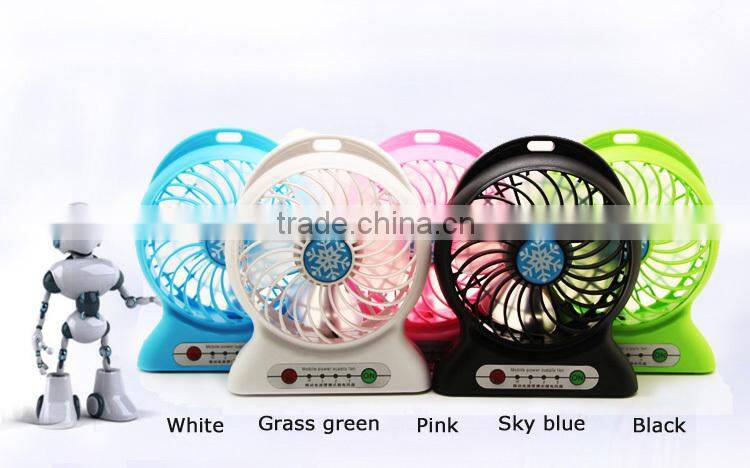 Hot new products 2016 gifts fan with power bank supply . portable power bank fan in america