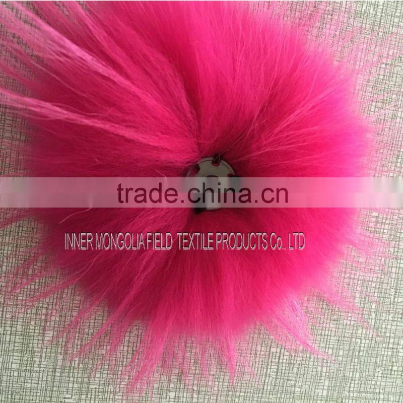 Winter Women Fur Ball Knitted Crochet Baggy Hat