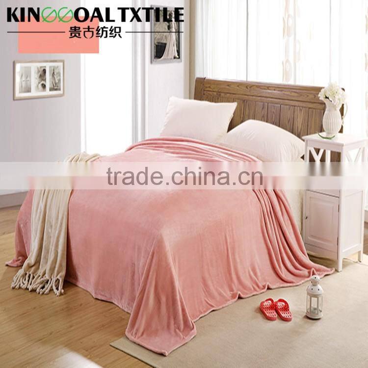 Hot sales Queen size 100% Cotton Blankets for travel and home