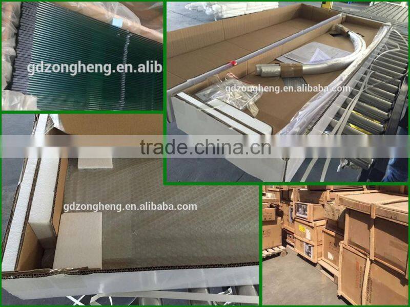 2016 new prefab shower enclosures ocean sunrise 3D digital printing glass Frameless and accessories available villa shower room